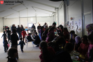 Sozialaktion der Malteser Lebach in der Landesaufnahmestelle Lebach